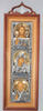 Icon in an icon case 20x50 complex with pommel, tempera, chasuble, enamel