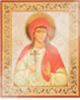 Icon Alla 3 in wooden frame 11х13 Set with angel Day, double embossing