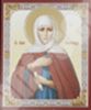 Ікона Анна Пророчиця 2 в дерев'яній рамці 11х13 Набір з Днем Ангела, подвійне тиснення