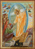 Icoana într-un cadru de lemn nr 1 18х24 dublă relief, ambalare,Învierea lui Hristos