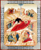 Ікона в дерев'яній рамці №1 18х24 подвійне тиснення,Різдво Христове