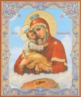 Икона Почаевская Божья матерь Богородица 2 в деревянной рамке №1 11х13 двойное тиснение
