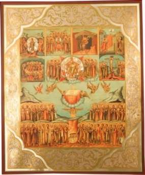 Икона Корсунская Божья матерь Богородица на оргалите №1 30х40 двойное тиснение, аннотация