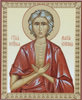 The icon on a wooden tablet 30x40 double embossing, chipboard, PVC,Mary the Egyptian to the Greek presbyter angel