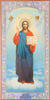 The icon on a wooden tablet 30x40 double embossing, chipboard, PVC,Jesus Christ the Savior blessed the Russian Synodal