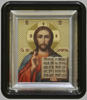 The icon in the plastic frame 6 × 7, metallic,Jesus Christ the Savior