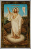 Икона в пластмассовой рамке 5х7 пластмассовая с липкой лентой,Воскресение Христово чудотворная