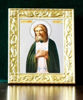 Икона в металлической рамке 6х7 тиснение, на подставке,Казанской Божьей матери, икона Богородицы
