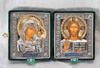 The triptych in box 11х13 tempera, Reese surround, Nickel, enamel