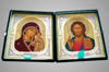 The triptych in box 18x24 velvet, tempera, bulk Reese a-frame, gilding
