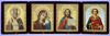 The triptych in box 9x12 velvet, convex, 4 icons