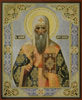 Ікона на дерев'яному планшеті 6х9 подвійне тиснення, анотація, упаковка, ярлик,митрополит Московський Алексій