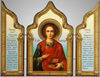 Складни деревянные 18х24 трехстворчатые, тиснение, арочные, фигурные, в упаковке,Казанской Божьей матери, икона Богородицы