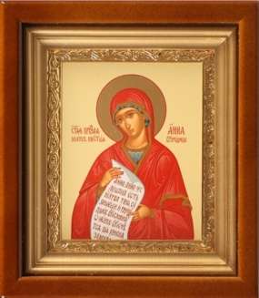The icon is in kiot 11х13 complex, tempera, frame,gilded, Anna the Righteous