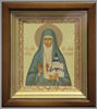 Ікона в кіоті 11х13 складний, темпера, позолочена рамка,Благовірна княгиня Єлизавета