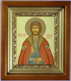 The icon is in kiot 11х13 complex, tempera, frame,gilded, Roman of Ryazan