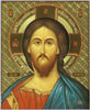 Ікона в рамці-кіоті 13х15 тиснення з віночком,Ісус Христос Спаситель для богослужінь