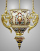 Lamp filigree No. 7 enamel /gold plating /