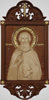 Икона деревянная, резная Сергий Радонежский