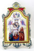 Ікона настільна № 30 срібло фініфть, емаль /золочення /,Володимирської Божої матері, ікона Богородиці