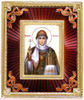 Ікона настільна № 35 срібло фініфть, емаль, гильяш /золочення /,Володимирської Божої матері, ікона Богородиці