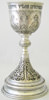 Chalice 0.5 l hand-engraving, embossing, silver