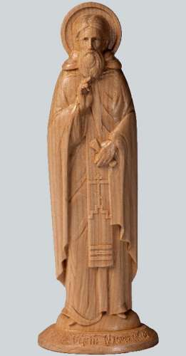 Wooden sculpture of St. PR.Sergius Of Radonezh