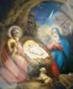 Икона Рождество Христово 12 в деревянной рамке №1 11х13 двойное тиснение, с частицей святой земли в мощевике, упаковка Животворящая
