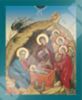 Icon of the Nativity of Christ 30 on a wooden tablet 18x24 double embossing, chipboard, PVC, with a particle of the holy earth in a reliquary, packaging Orthodox