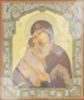 Икона Донская Божья матерь Богородица 2 в деревянной рамке №1 11х13 двойное тиснение чудотворная