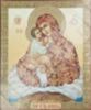 Икона Почаевская Божья матерь Богородица 01 на деревянном планшете 30х40 двойное тиснение, ДСП, ПВХ Светлая