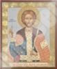 Икона Андрей Боголюбский в деревянной рамке 11х13 Набор с Днем Ангела, двойное тиснение греческая