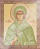 Икона Зинаида на оргалите №1 11х13 двойное тиснение святительская