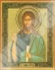 Икона Иоанн Креститель в жесткой ламинации 6х9 тройное тиснение, аннотация освященная