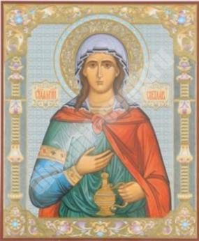 Icon Svetlana Fotina on masonite No. 1 11х13 double embossed Church