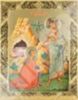 Икона Мария Магдалина 3 на деревянном планшете 6х9 двойное тиснение, аннотация, упаковка, ярлык церковно славянская