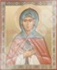 Икона Аполлинария на деревянном планшете 6х9 двойное тиснение, аннотация, упаковка, ярлык духовная