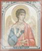 Икона Ангел-Хранитель поясной №2 в деревянной рамке №1 11х13 двойное тиснение в церковь