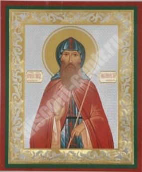 Icon of Athanasius Vysotsky on a wooden tablet 6x9 double stamping, annotation, packaging, label Holy