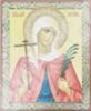 Икона Валентина 3 в деревянной рамке 11х13 Набор с Днем Ангела, двойное тиснение Ортодоксальная
