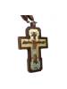 Крест резной иерейский,с писаной иконой №04 АСС