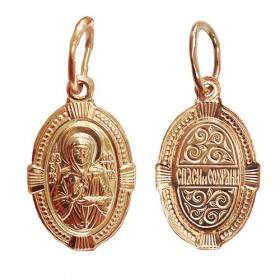 Golden pendant icon of the Holy Matrona 16274