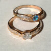 gold-plated ring diamond cut