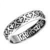 Orthodox silver ring with prayer