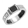 Silver ring male Orthodox prayer Save and protect 31612