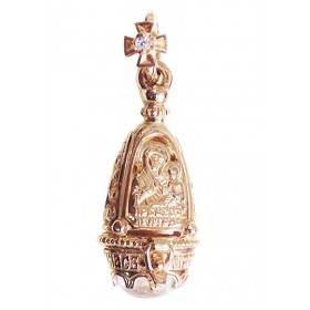 Золота ладанка Богородиця Одигітрія 16358