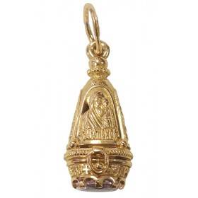 Gold amulet on the neck of Kazan pendant 50629