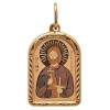 Golden pendant inscribed Alexander Nevsky an icon of gold