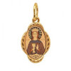 Personalized gold icon pendant Saint Barbara 32542