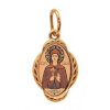 Gold pectoral icon with the name Claudia 28395